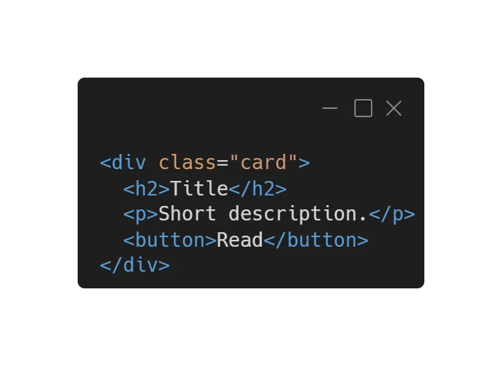 practical example a simple card